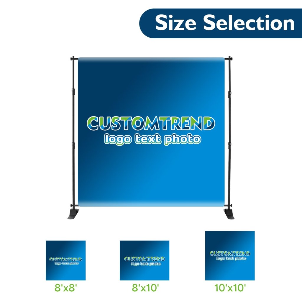 Custom Step and Repeat Banner Stand(8x8ft/10x10ft/8x10ft banner+stand) - Customtrend