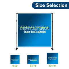 Custom Step and Repeat Banner Stand(8x8ft/10x10ft/8x10ft banner+stand) - Customtrend
