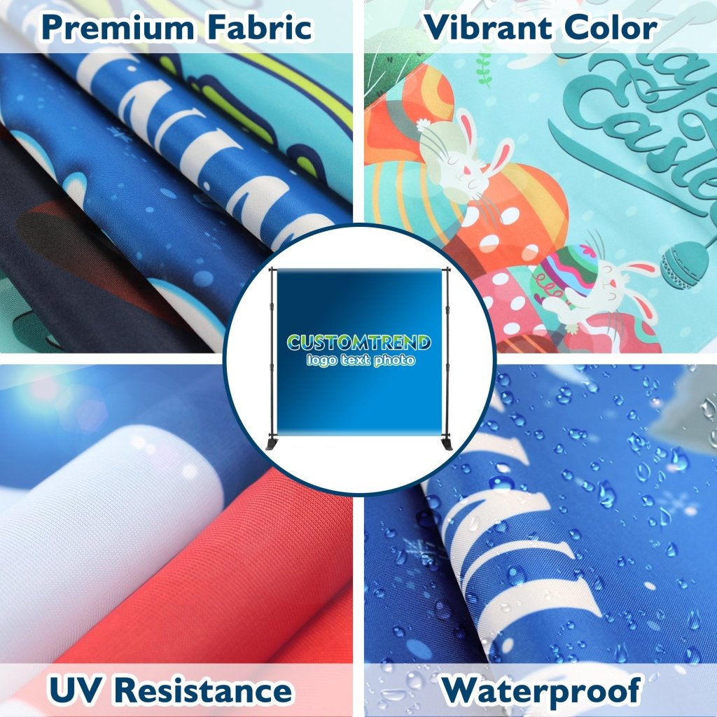 Custom Step and Repeat Banner Stand(8x8ft/10x10ft/8x10ft banner+stand) - Customtrend