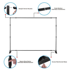 Custom Step and Repeat Banner Stand(8x8ft/10x10ft/8x10ft banner+stand) - Customtrend