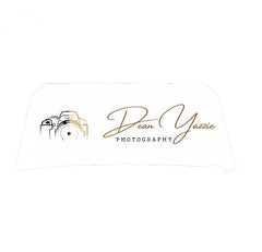 Custom Table Cover Back with Slit(4FT (106"W x 88"H),6FT (130"W x 88"H),8FT (154"W x 88"H)) - Customtrend