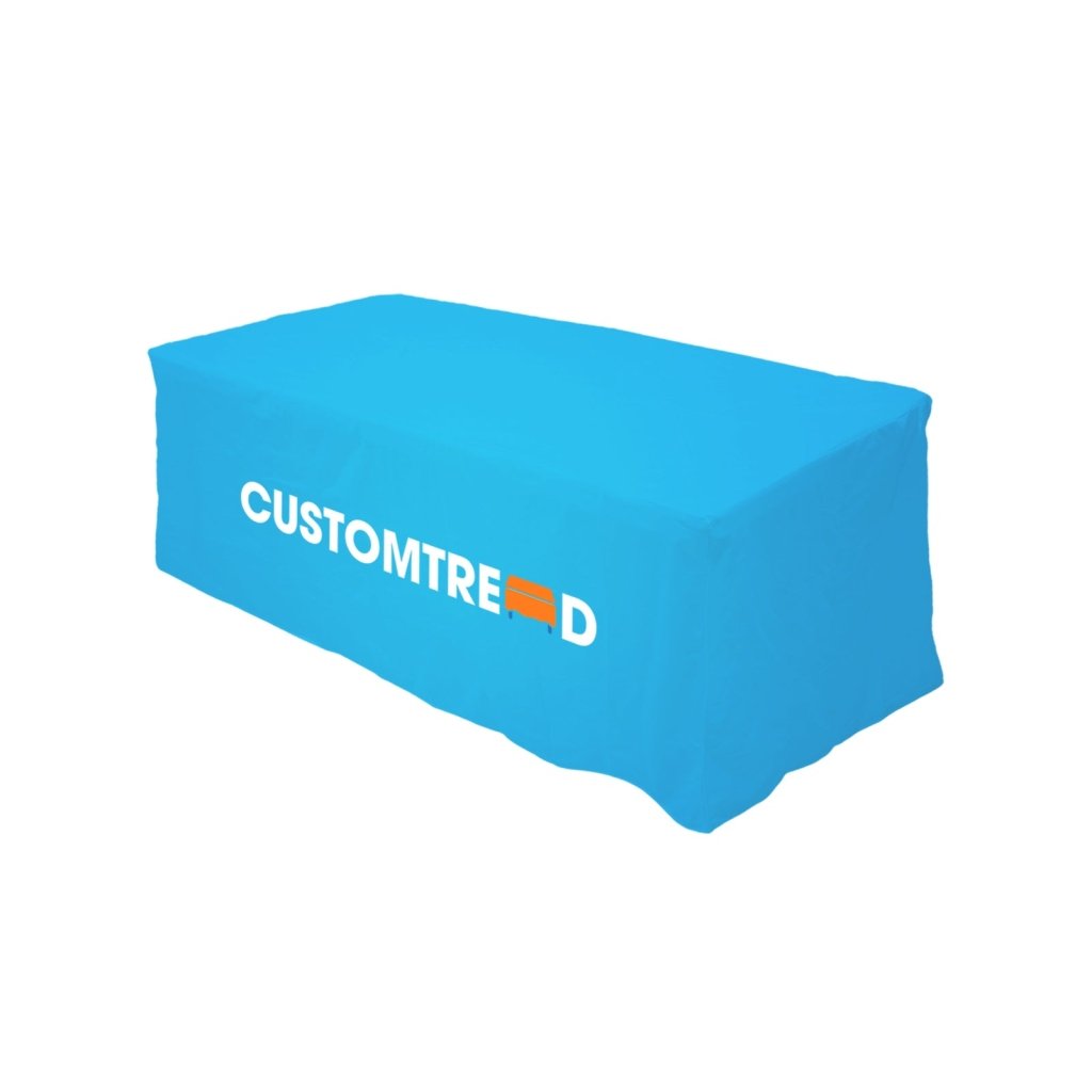 Custom Table Cover Back with Slit(4FT (106"W x 88"H),6FT (130"W x 88"H),8FT (154"W x 88"H)) - Customtrend