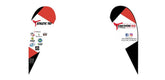 Custom Teardrop Swooper Flag - 2.3x5.6FT, Single/Double - Sided - Customtrend