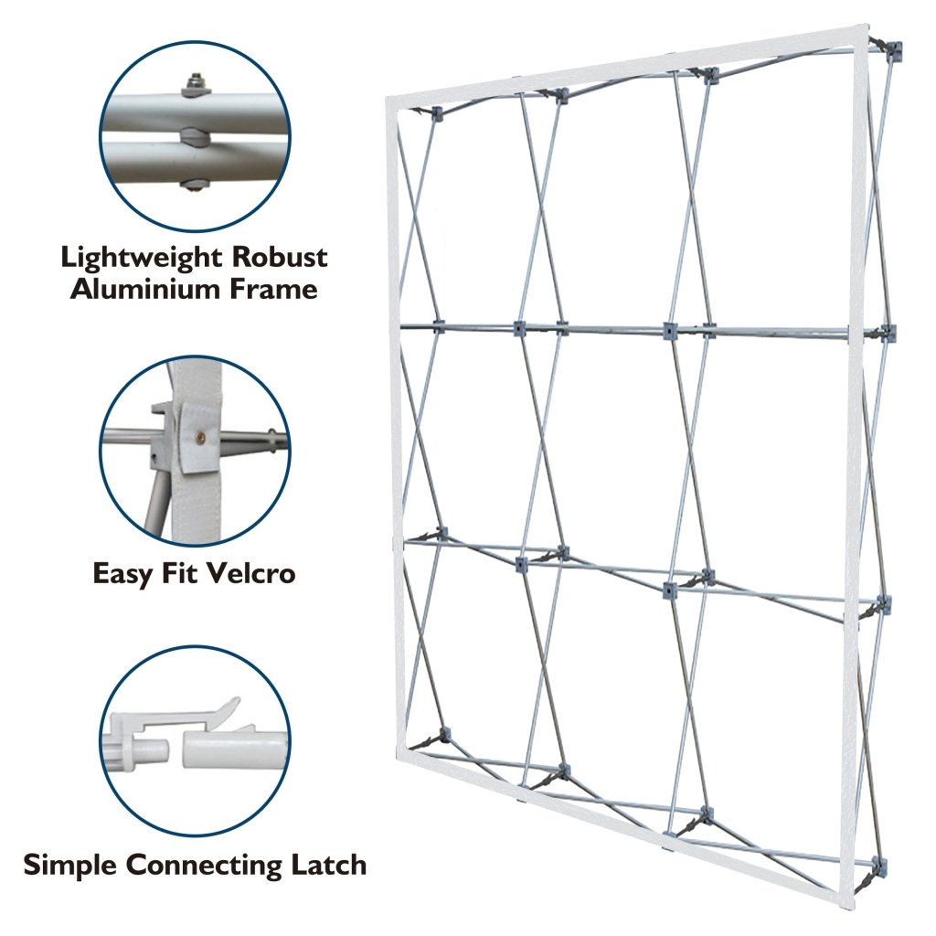 Custom Velcro Tension Fabric Pop Up Display(8'x8' & 8'x10' With Stand) - Customtrend