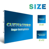 Custom Velcro Tension Fabric Pop Up Display(8'x8' & 8'x10' With Stand) - Customtrend