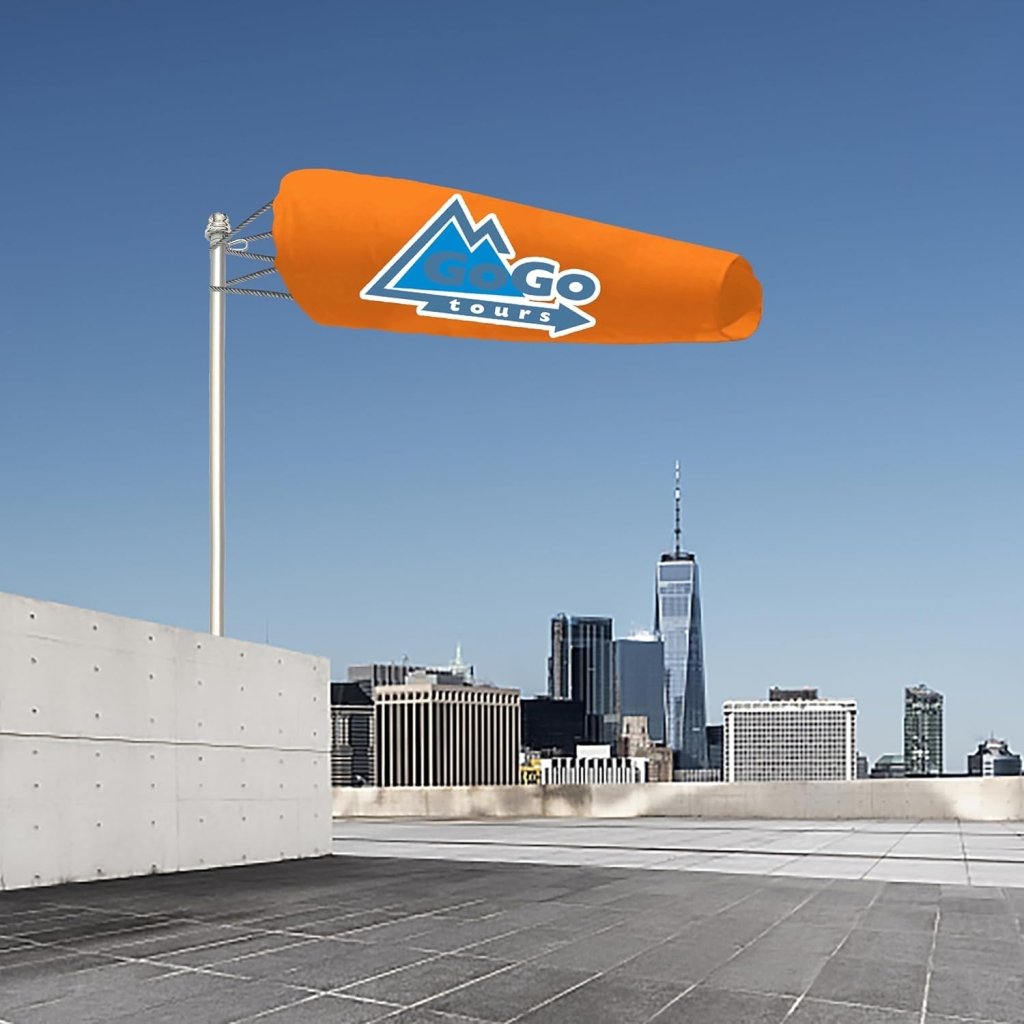 Custom WindSock for Outside(6" X 24",8" X 36",10" X 36",12" X 48") - Customtrend