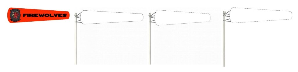 Custom WindSock for Outside(6" X 24",8" X 36",10" X 36",12" X 48") - Customtrend