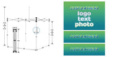 Tent Frame + 1 Full Wall + 2 Half Walls(with Rails) - Customtrend