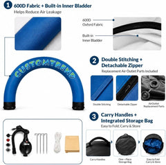 15x10ft Custom Round Sealed Inflatable Archway – Suitable for Various Events - Customtrend