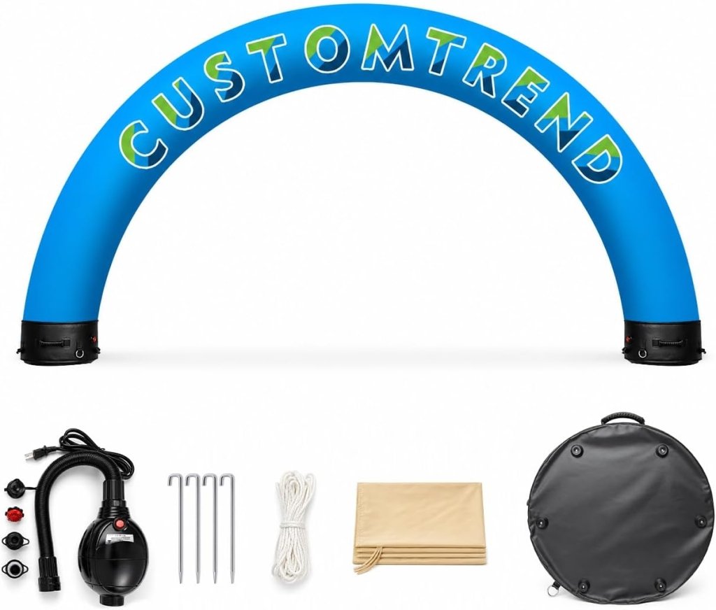 20x10ft Custom Round Sealed Inflatable Archway – Suitable for Various Events - Customtrend