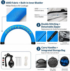 20x10ft Custom Round Sealed Inflatable Archway – Suitable for Various Events - Customtrend