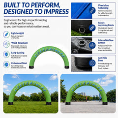 25ft Custom Round Sealed Inflatable Archway – Suitable for Various Events