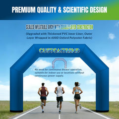 15ft Custom Angled Air-Sealed Inflatable Arch – Suitable for Various Events