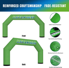 25ft Custom Angled Air-Sealed Inflatable Arch – Suitable for Various Events