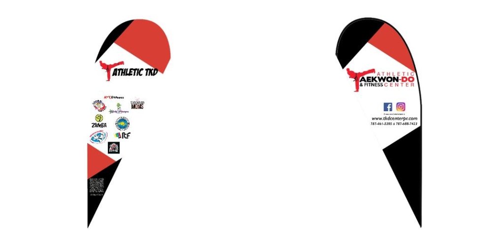 Custom Teardrop Swooper Flag - 2.3x5.6FT, Single/Double - Sided - Customtrend