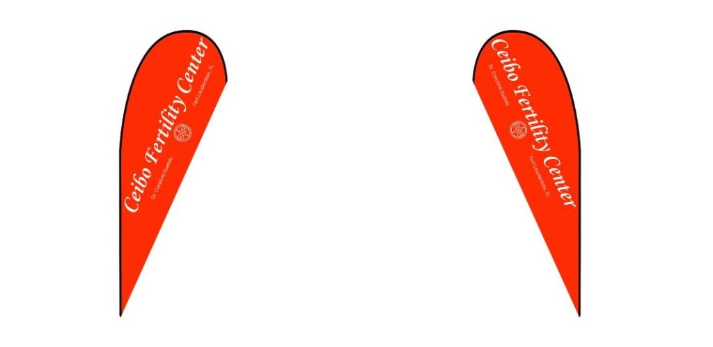 Custom Teardrop Swooper Flag - 3.6x9.5.4.3x11.5FT, Single/Double - Sided - Customtrend