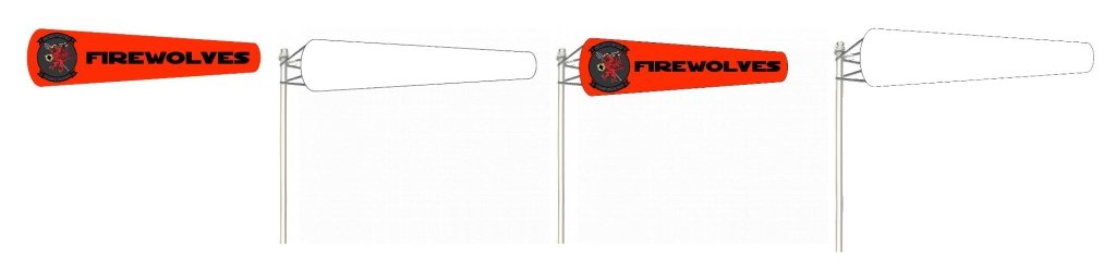 Custom WindSock for Outside（6&#34; X 24&#34;，8&#34; X 36&#34;，10&#34; X 36&#34;，12&#34; X 48&#34;） - Customtrend