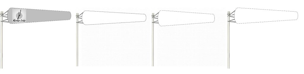 Custom WindSock for Outside（6&34; X 24&34;，8&34; X 36&34;，10&34; X 36&34;，12&34; X 48&34;） - Customtrend