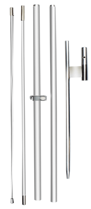 Flagpole adapted to CUSTOMTREND 8ft Custom Flag